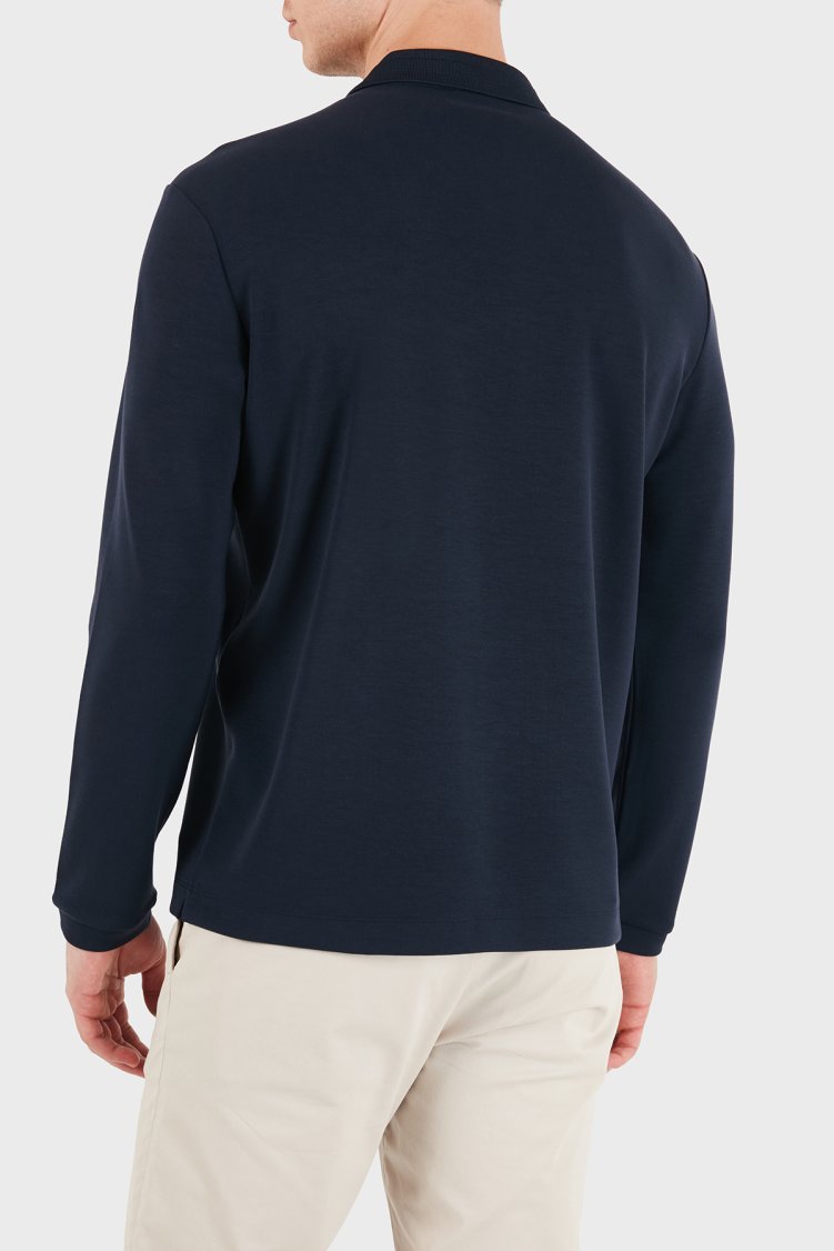 EA7 Logolu Regular Fit Fermuarlı Erkek Polo 7M002106 AF27717 UB102 Lacivert - EA7 (1)
