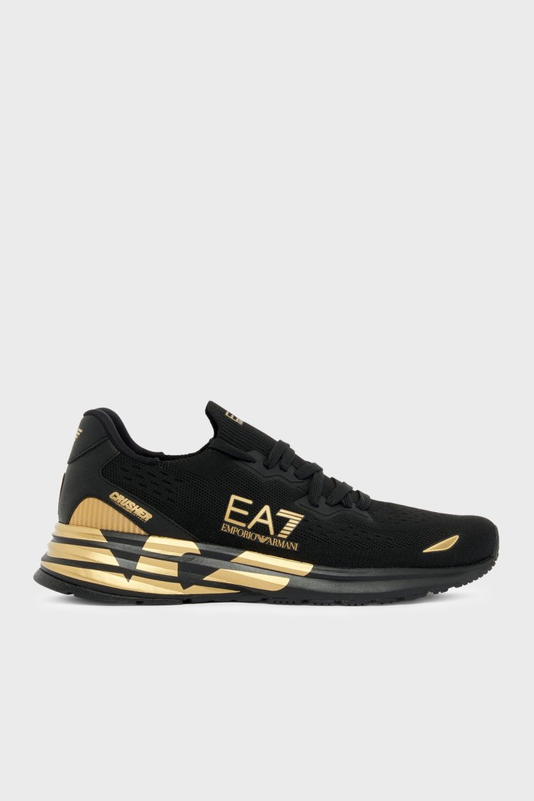 EA7 Logolu Sneaker Unisex Ayakkabı 07X000652 AF18639 MZ177 SİYAH - Ea7