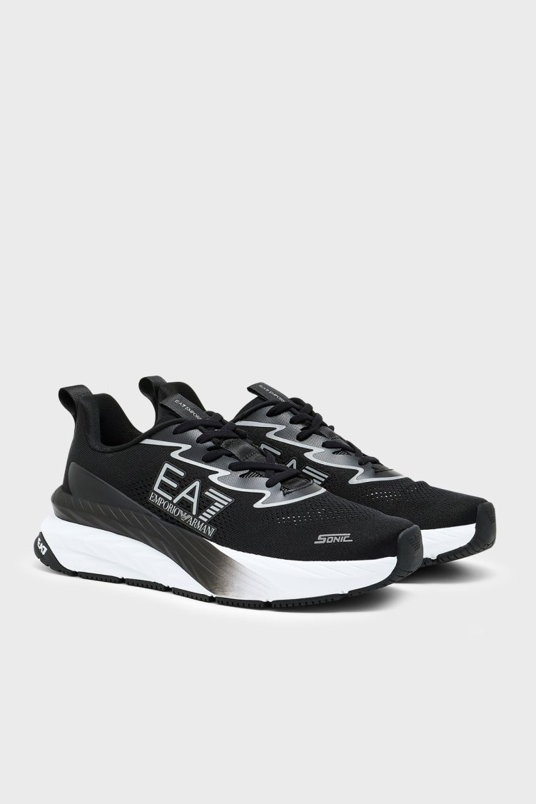 EA7 Logolu Sneaker Unisex Ayakkabı 7X000603 AF22914 MC005 Siyah - Ea7 (1)