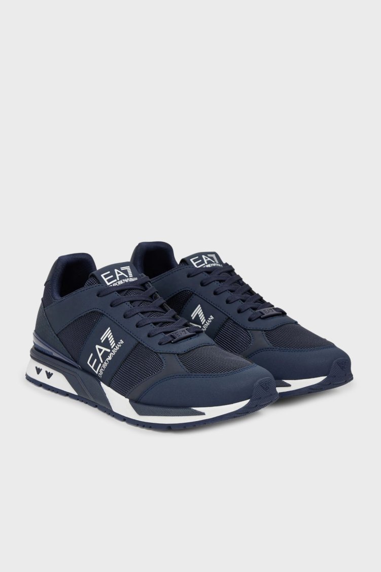 EA7 Logolu Sneaker Unisex Ayakkabı 7X000656 AF13550 MZ069 LACİVERT - Ea7 (1)