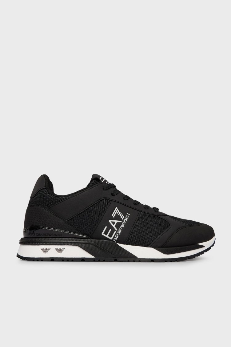 EA7 Logolu Sneaker Unisex Ayakkabı 7X000656 AF13550 MZ210 SİYAH - Ea7