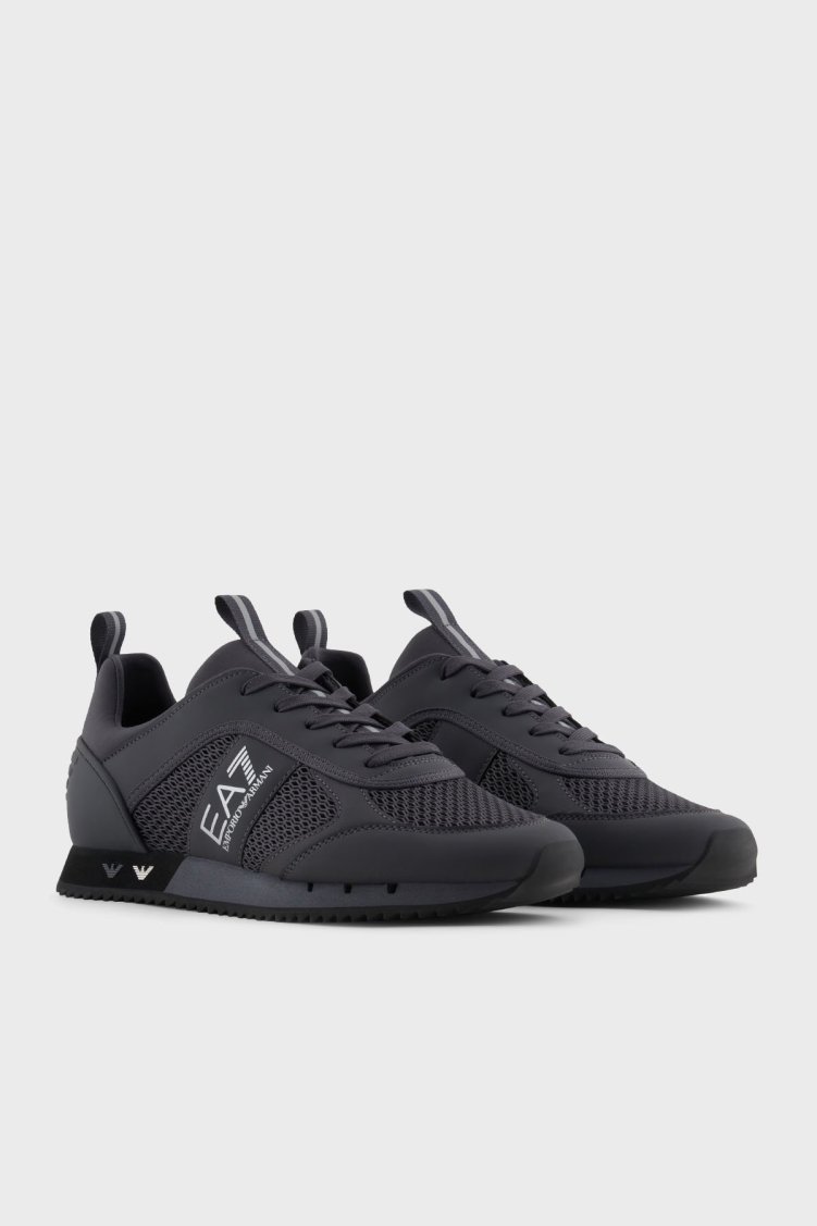 EA7 Logolu Sneaker Unisex Ayakkabı X8X027 XK050 D186 ANTRASİT - Ea7 (1)