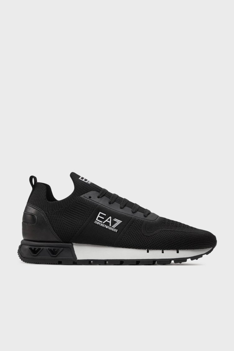 EA7 Logolu Sneaker Unisex Ayakkabı X8X171 XK373 N181 SİYAH-BEYAZ - EA7