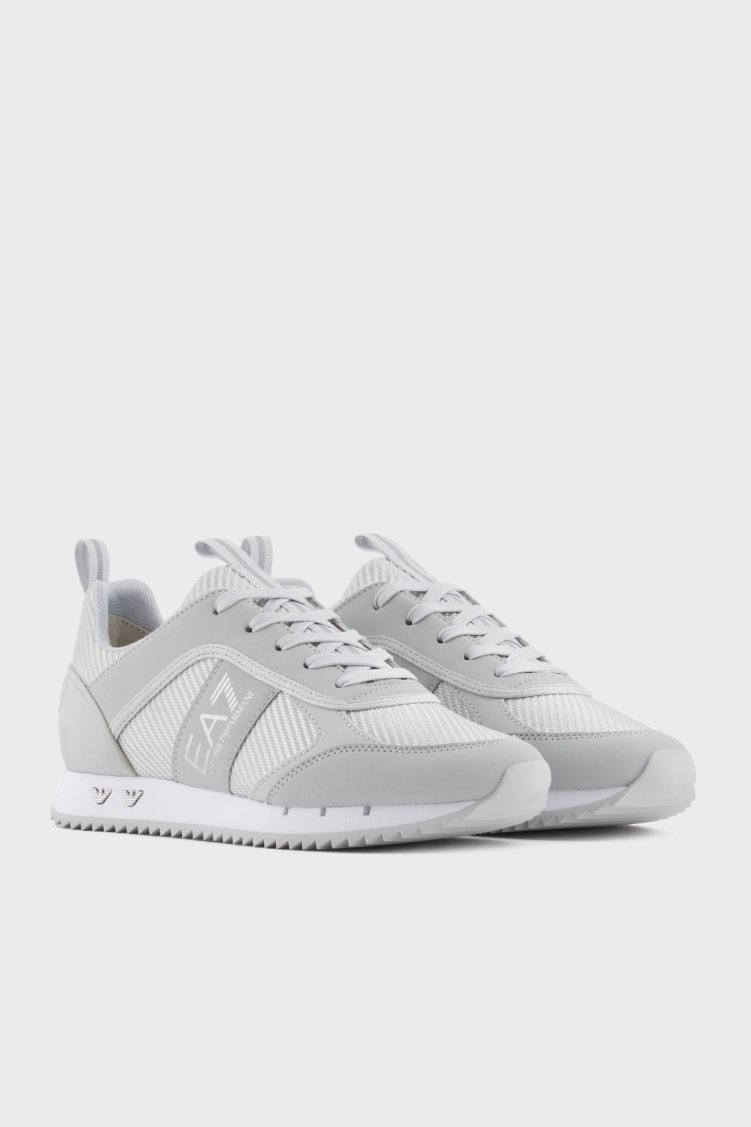 EA7 Logolu Sneaker Unisex Ayakkabı X8X185 XR175 U462 GRİ-GÜMÜŞ - Ea7 (1)