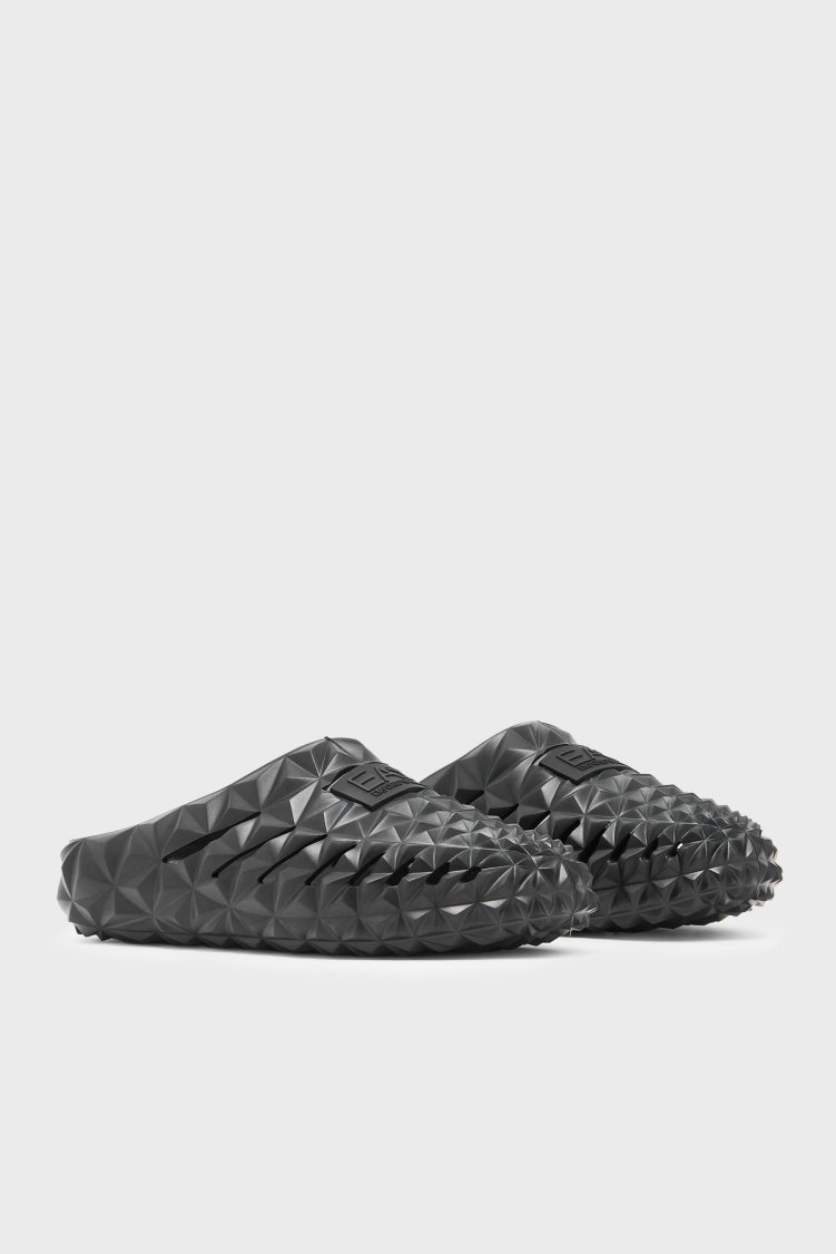 EA7 Logolu Unisex Terlik 7X000665 AF23652 UC001 SİYAH - Ea7 (1)
