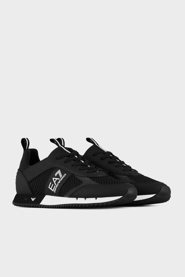 EA7 Marka Logolu Spor Unisex Ayakkabı X8X027 XK050 A120 SİYAH - EA7 (1)