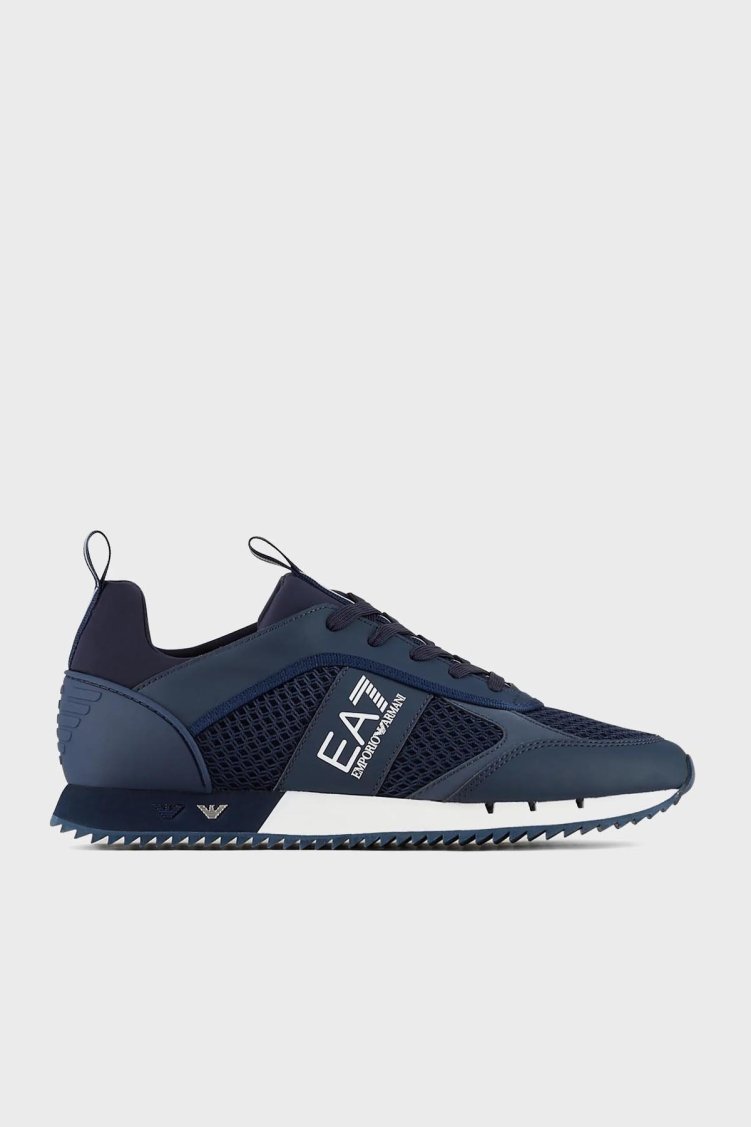 EA7 Marka Logolu Spor Unisex Ayakkabı X8X027 XK050 D813 LACİVERT - EA7