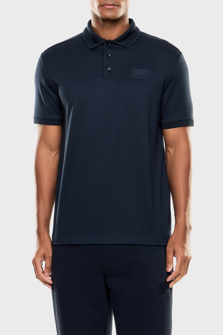 EA7 Modal Regular Fit Logolu Düğmeli Erkek Polo 7M001359 AF13862 UB102 LACİVERT - Ea7