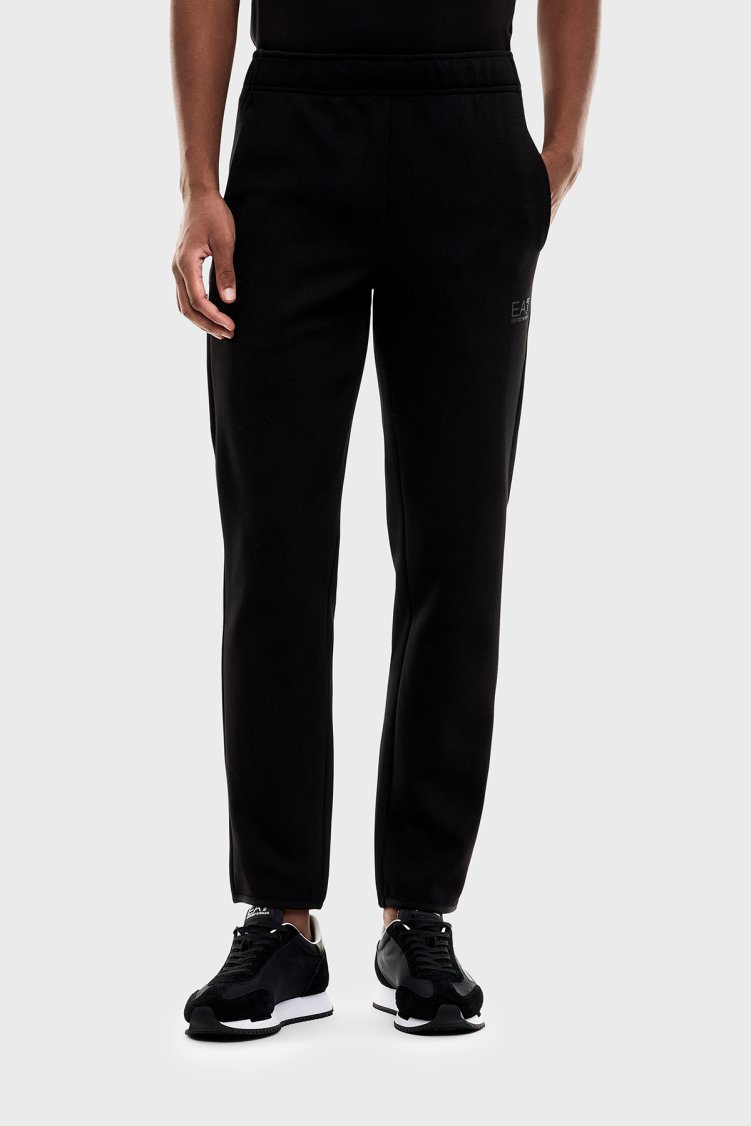 EA7 Pamuklu Jarse Slim Fit Normal Bel Jogger Erkek Pantolon 7M002518 AF20845 UC001 Siyah - EA7