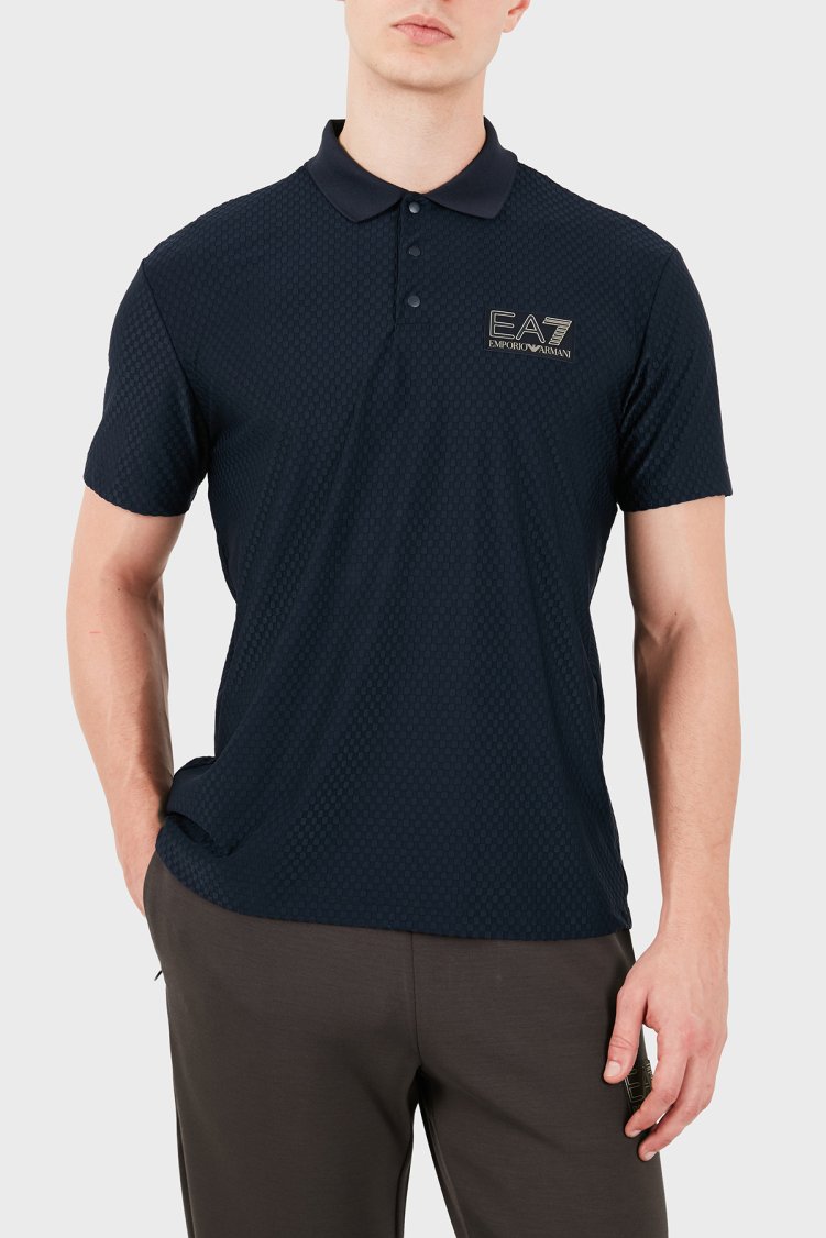 EA7 Pamuklu Regular Fit Düğmeli Erkek Polo 7M002256 AF26529 UB102 Lacivert - EA7