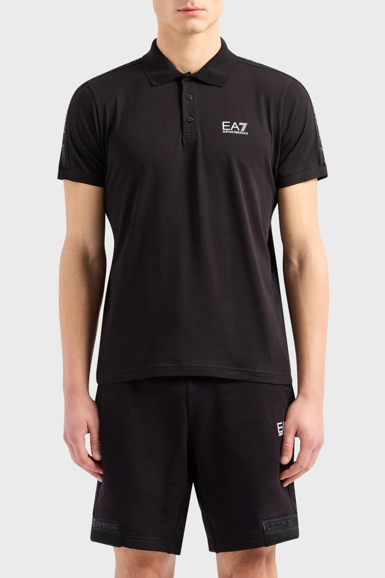EA7 Pamuklu Regular Fit Erkek Polo Yaka T Shirt 3DPF23 PJ02Z 0200 SİYAH - EA7