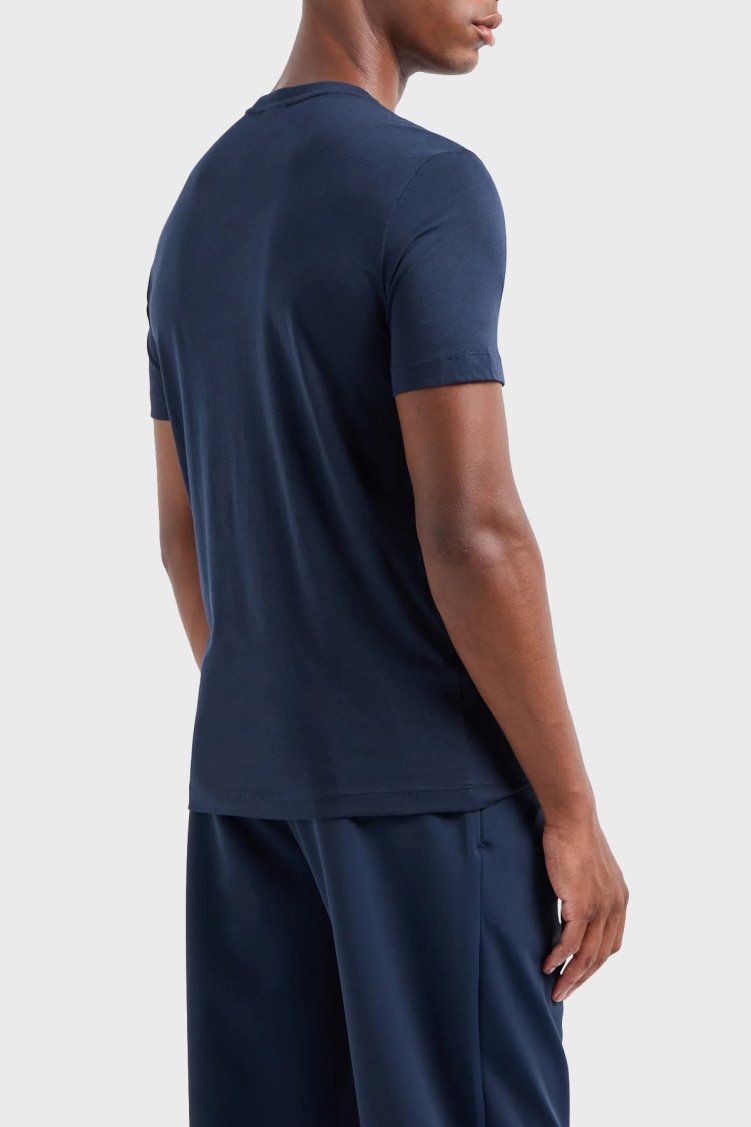 EA7 Pamuklu Regular Fit Erkek T Shirt 7M000007 AF10170 UB102 LACİVERT - EA7 (1)