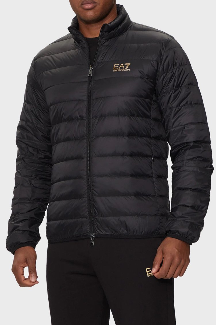 EA7 Regular Fit % 100 Kuş Tüyü Dolgulu Şişme Erkek Mont 8NPB23 PNGPZ 0208 SİYAH - EA7