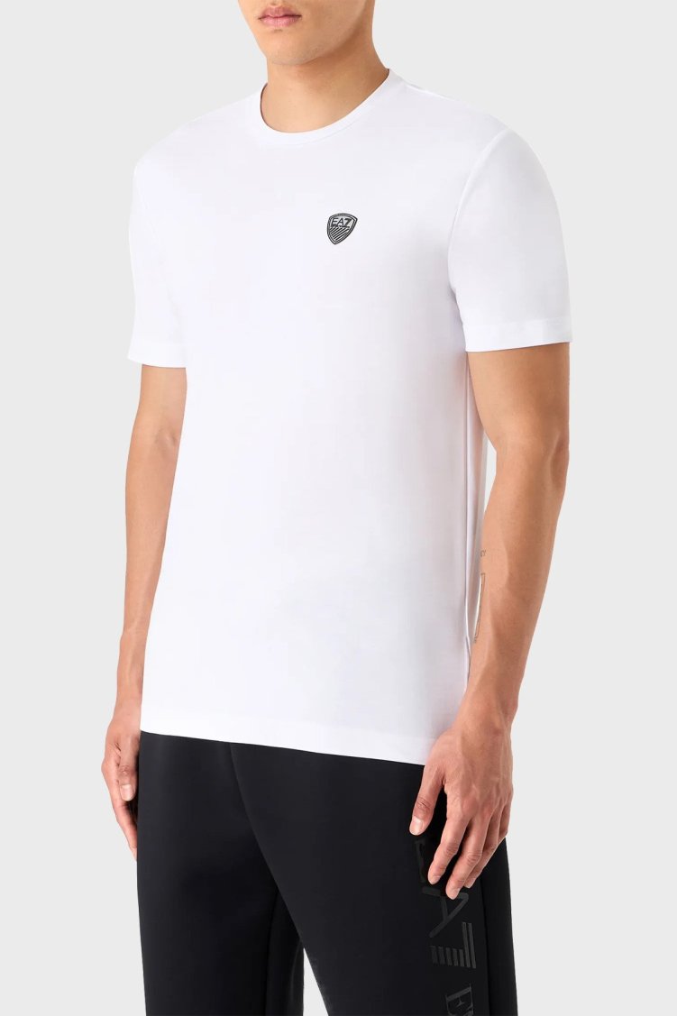 EA7 Regular Fit Bisiklet Yaka Erkek T Shirt 8NPT16 PJRGZ 1100 BEYAZ - EA7