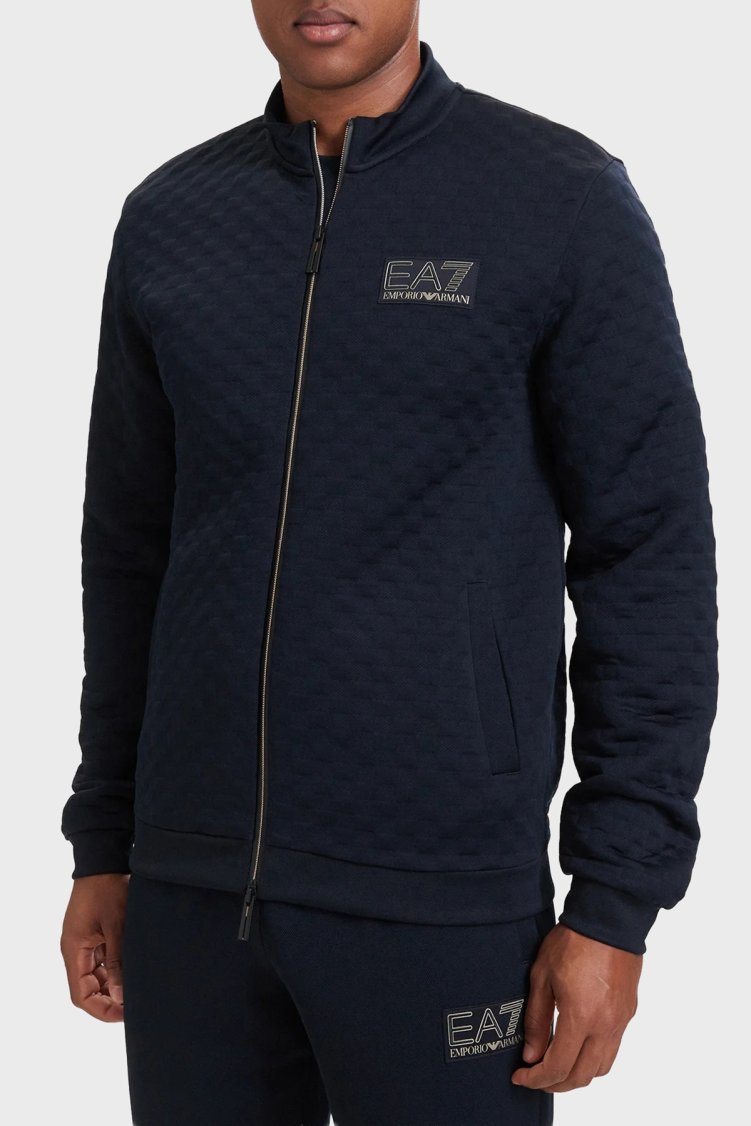 EA7 Regular Fit Dik Yaka Erkek Sweat 7M002246 AF26241 UB102 Lacivert - Ea7