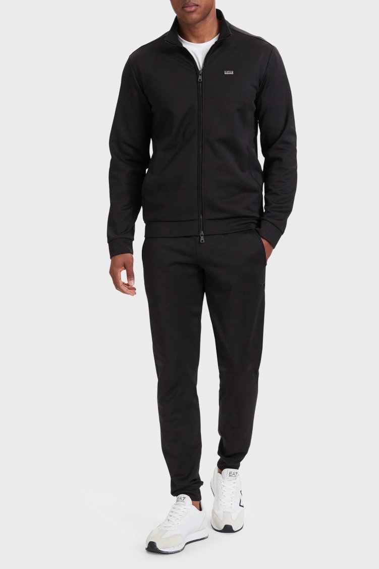 EA7 Regular Fit Dik Yaka Fermuarlı Erkek Sweat 7M002098 AF27716 UC001 Siyah - Ea7 (1)