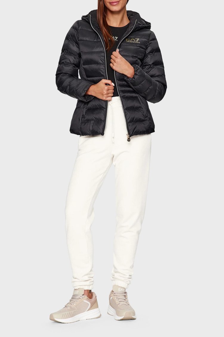 EA7 Regular Fit Kapüşonlu Şişme Kadın Mont 6RTB01 TN88Z 0200 SİYAH - EA7 (1)