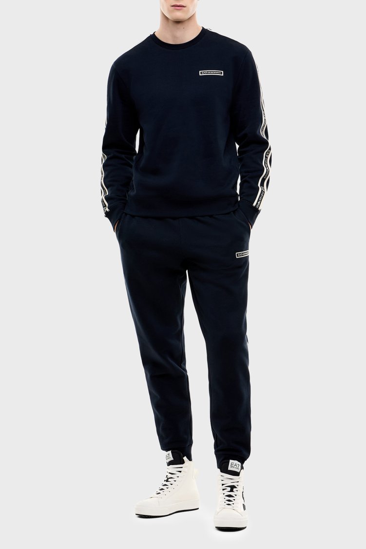 EA7 Regular Fit Pamuklu Jogger Spor Erkek Pantolon 7M002198 AF10377 UB102 Lacivert - Ea7 (1)