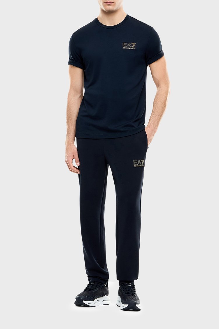 EA7 Regular Fit Pamuklu Jogger Spor Erkek Pantolon 7M002245 AF26240 UB102 Lacivert - Ea7 (1)