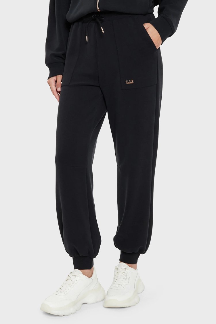EA7 Relaxed Fit Cepli Jogger Kadın Pantolon 6DTP61 TJZBZ 0210 SİYAH - EA7
