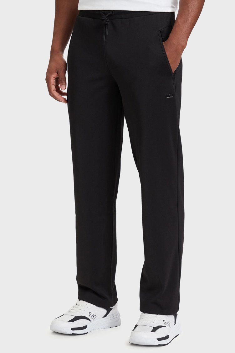 EA7 Slim Fit Lastikli Bel Düz Paça Erkek Pantolon 7M002100 AF27716 UC001 Siyah - EA7