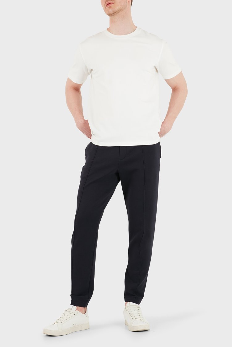 Empori Armani Çimalı Regular Fit Lastikli Paça Jogger Erkek Pantolon EM003051 AF10013 UB118 LACİVERT - Emporio Armani (1)