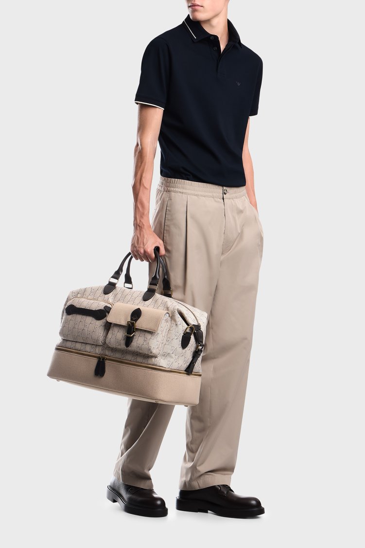 Emporio Armani % 100 Pamuk Regular Fit Düğmeli Erkek Polo EM006625 AF12955 UB118 Lacivert - Emporio Armani (1)