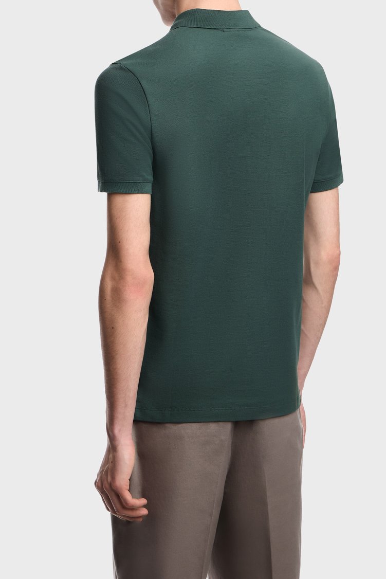 Emporio Armani % 100 Pamuk Slim Fit Düğmeli Erkek Polo EM005239 AF10497 U7263 HAKİ - Emporio Armani (1)