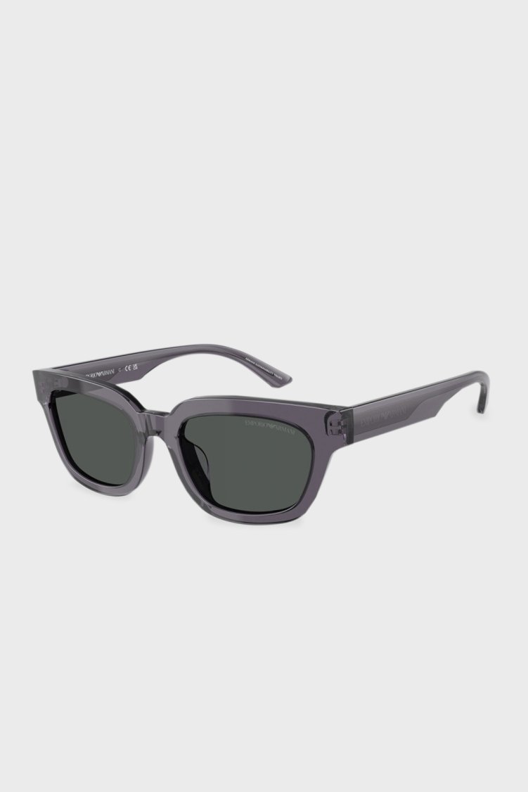 Emporio Armani Asimetrik Güneş Kadın Gözlük 0EA4233U 610687 53 Şeffaf Gri-Koyu Gri - Emporio Armani