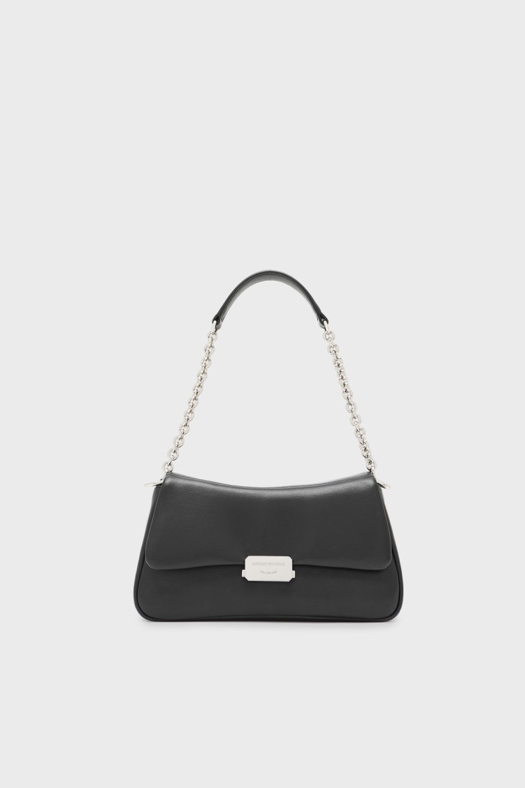 Emporio Armani Ayarlanabilir Zincir Askılı Kadın Çanta EW002644 AF18673 UC001 SİYAH - Emporio Armani