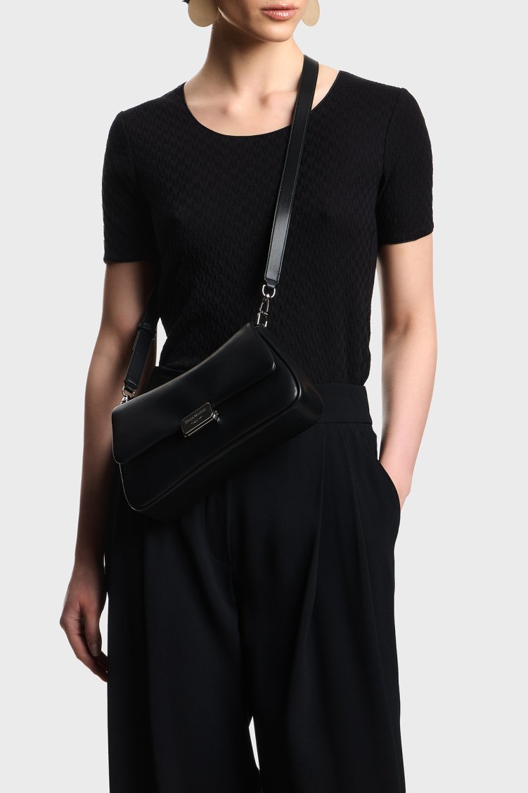 Emporio Armani Ayarlanabilir Zincir Askılı Kadın Çanta EW002644 AF18673 UC001 SİYAH - Emporio Armani (1)