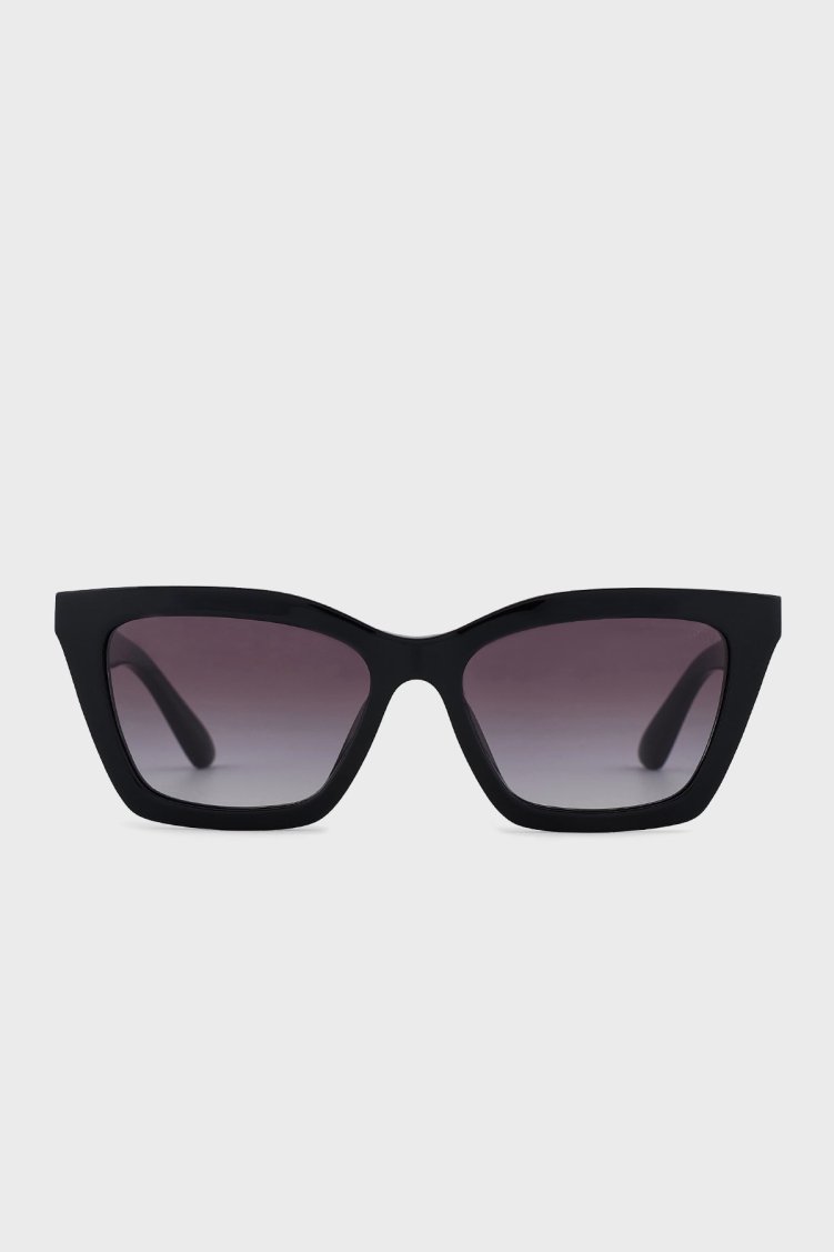Emporio Armani Butterfly Güneş Bayan Gözlük 0EA4250U 50178G 54 Parlak Siyah-Gradyan Gri - Emporio Armani