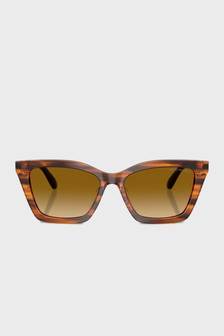 Emporio Armani Butterfly Güneş Kadın Gözlük 0EA4250U 62682L 54 Parlak Çizgili Sarı-Degrade Sa - Emporio Armani (1)
