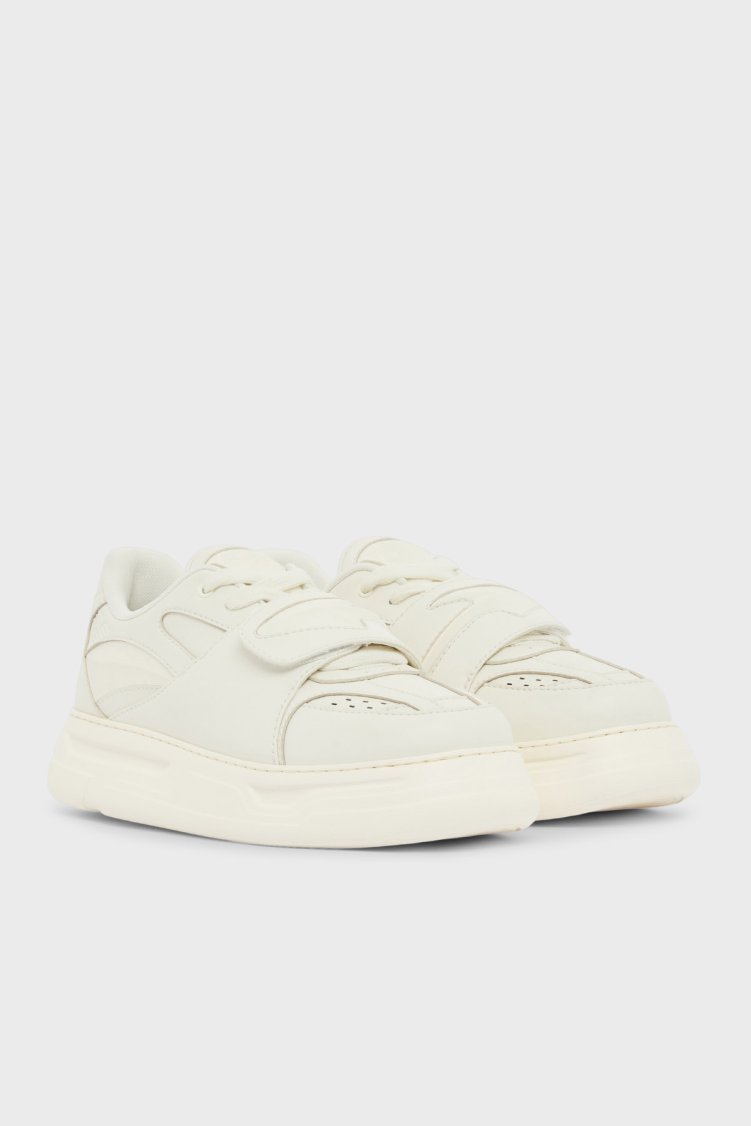 Emporio Armani Cırt Cırtlı Detaylı Sneaker Erkek Ayakkabı EM005398 AF17451 U0003 BEYAZ - Emporio Armani (1)