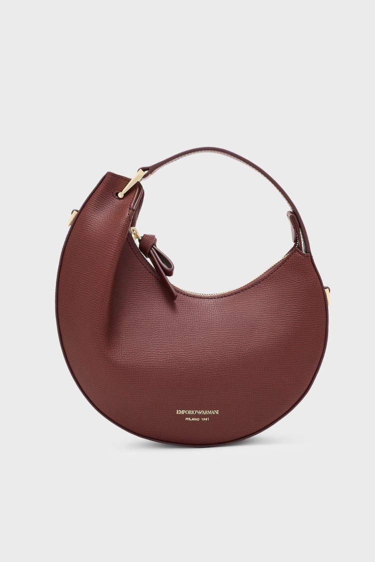 Emporio Armani Deri Çıkarılabilir Askılı Kadın Çanta EW005671 AF29459 U6017 Bordo - Emporio Armani