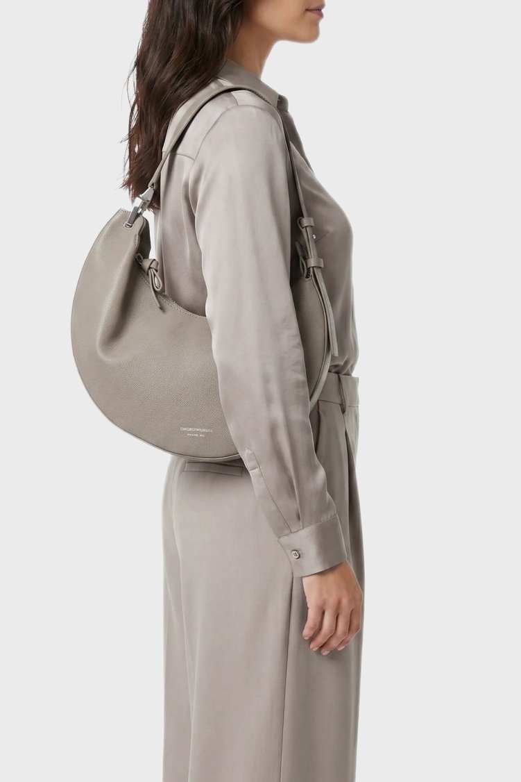 Emporio Armani Deri Çıkarılabilir Askılı Kadın Çanta EW005671 AF29459 U6168 Taş - Emporio Armani (1)