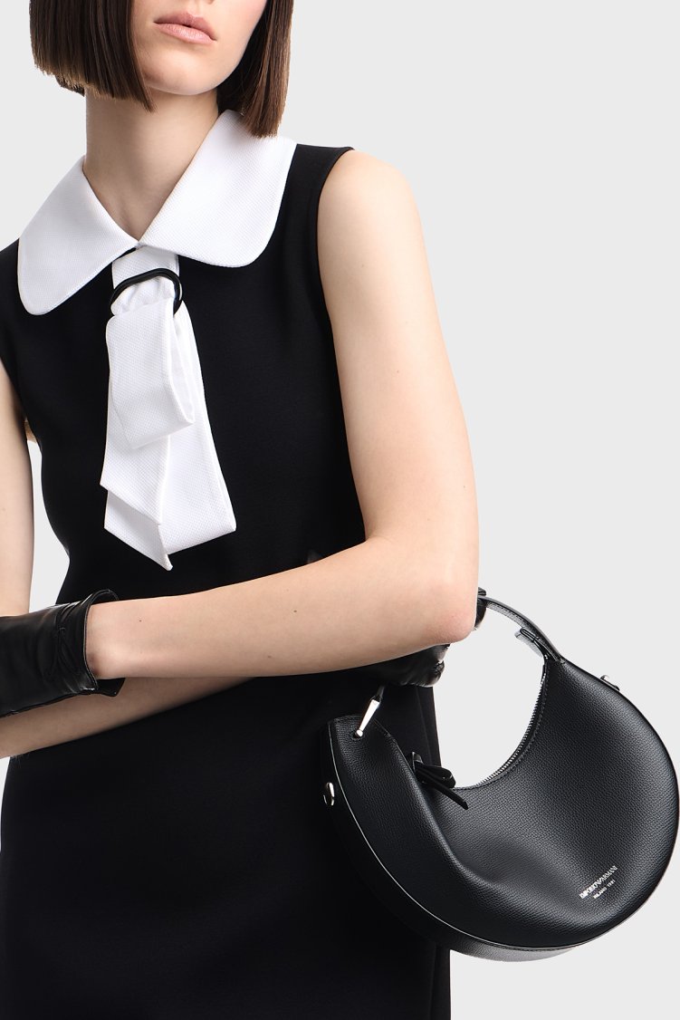 Emporio Armani Deri Çıkarılabilir Askılı Kadın Çanta EW005671 AF29459 UC001 Siyah - Emporio Armani (1)