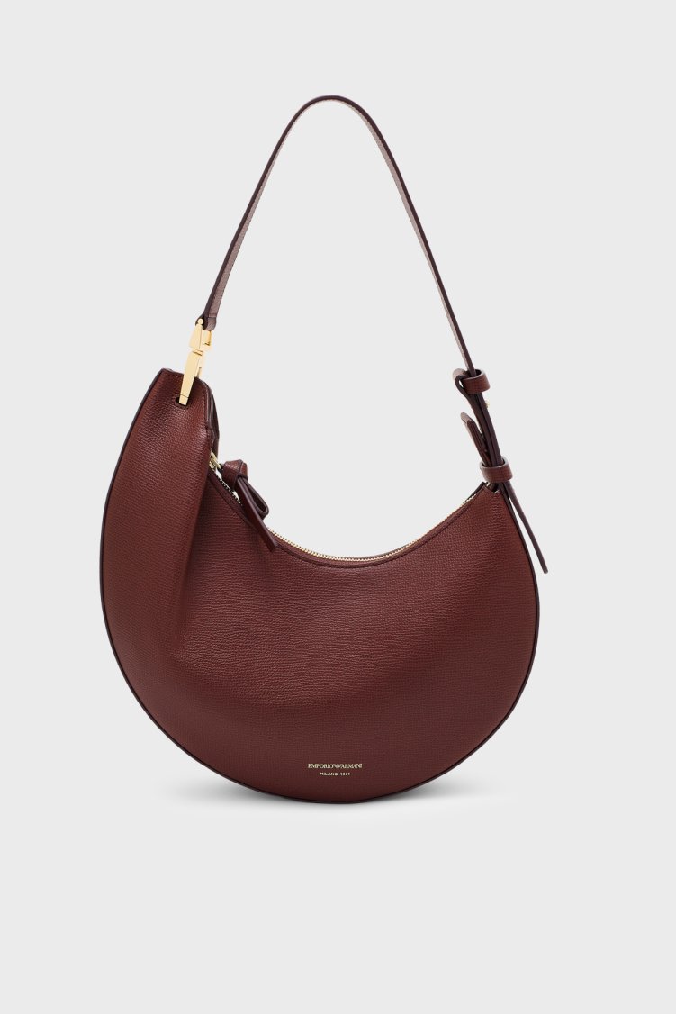 Emporio Armani Deri Çıkarılabilir Askılı Kadın Çanta EW005754 AF29459 U6017 Bordo - Emporio Armani
