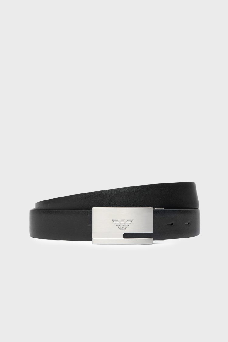 Emporio Armani Deri Erkek Kemer Y4S498YLP4E 81285 Lacivert-siyah - Emporio Armani