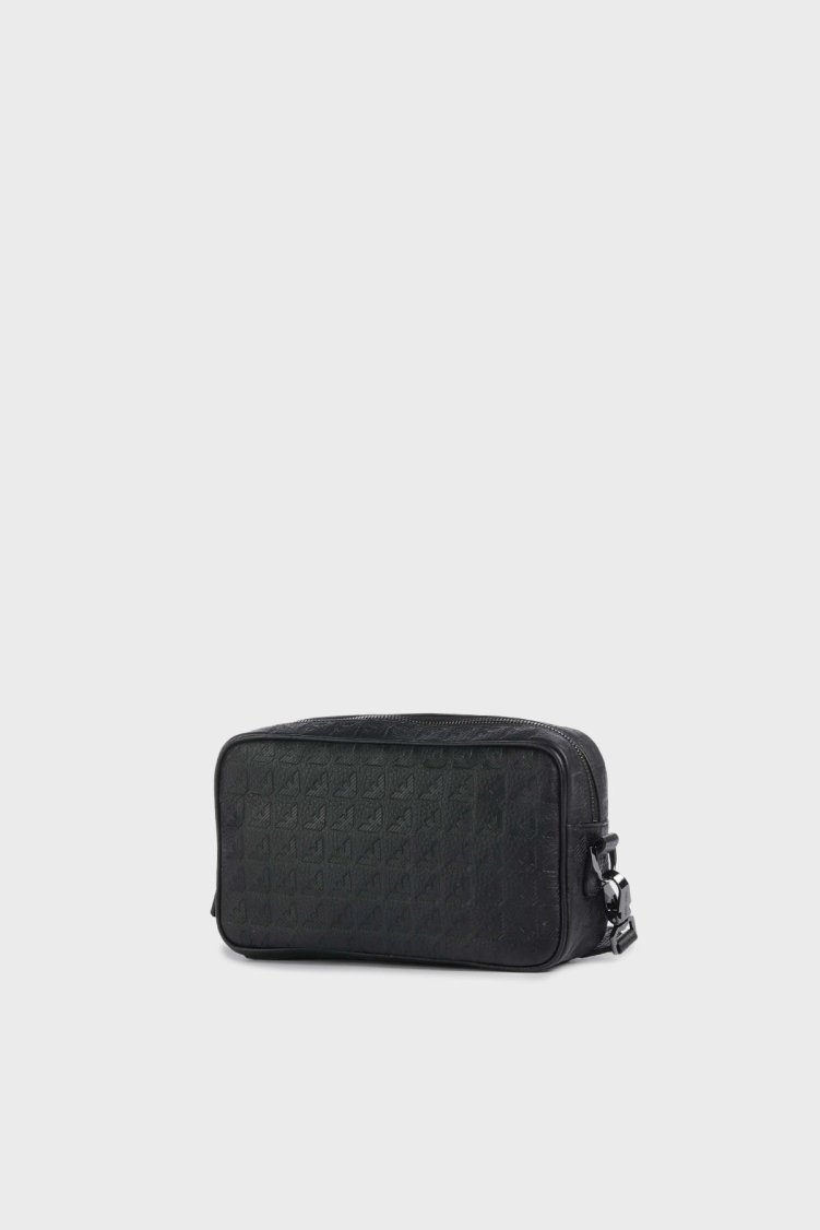 Emporio Armani Deri Kabartma Logolu Çıkarılabilir Saplı Erkek Çanta EM001738 AF14774 UC001 SİYAH - Emporio Armani (1)