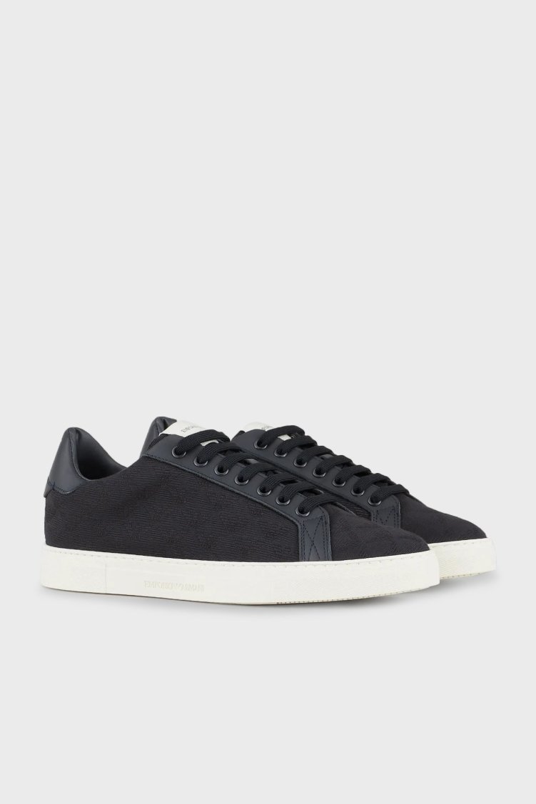Emporio Armani Deri Sneaker Erkek Ayakkabı X4X316 XM741 N151 Lacivert - Emporio Armani (1)