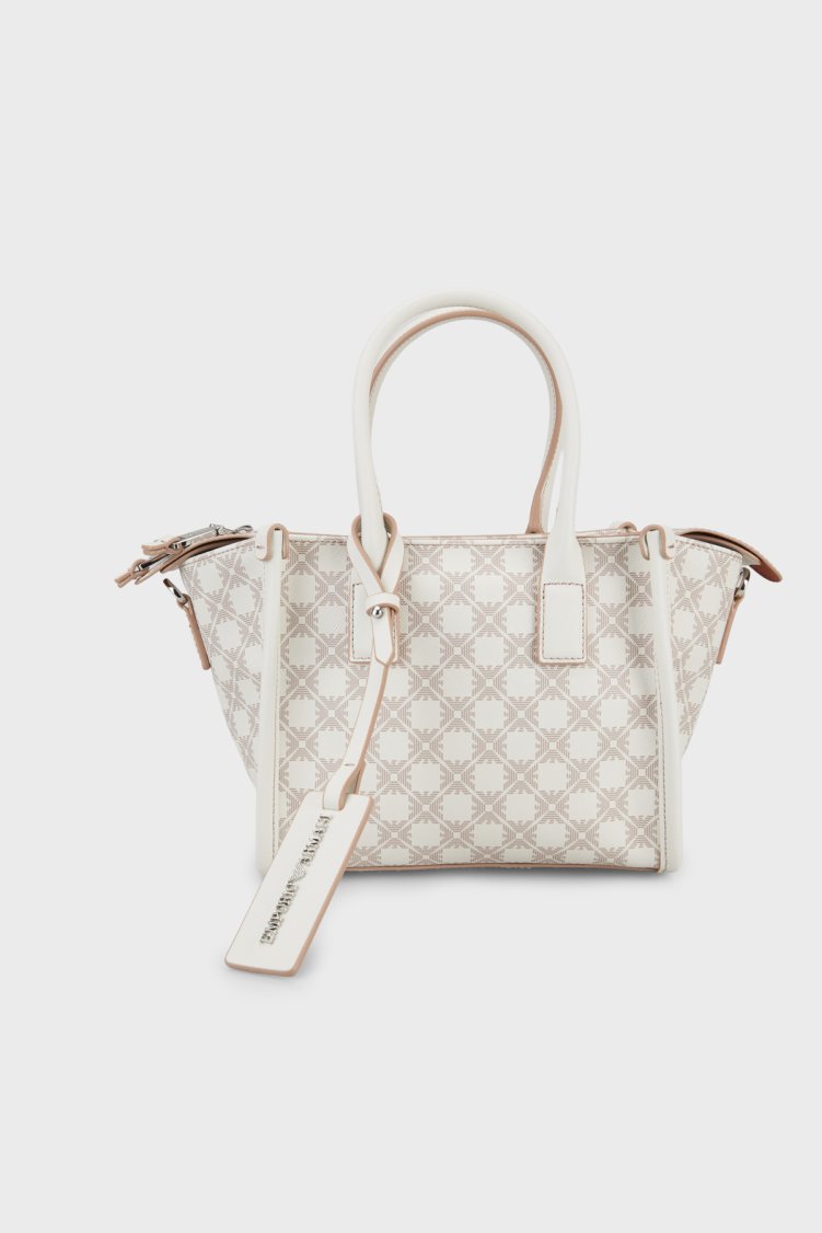 Emporio Armani Desenli Çıkarılabilir Askılı Kadın Çanta EW004907 AF25820 F0214 EKRU BEJ - Emporio Armani