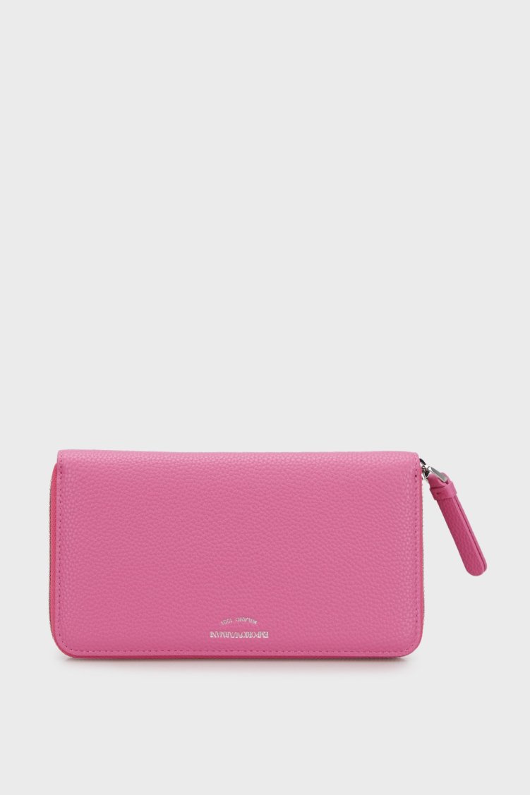 Emporio Armani Fermuarlı Çok Bölmeli Kadın Cüzdan Y3H168 YFW9E 80105 FUŞYA - Emporio Armani