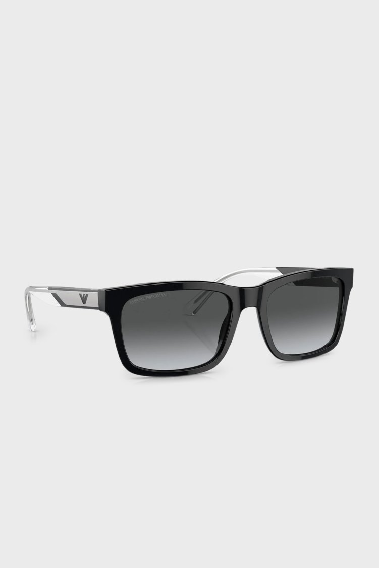 Emporio Armani Güneş Erkek Gözlük 0EA4224 5017T3 57 Parlak Opal Mavi-Koyu Mavi - Emporio Armani