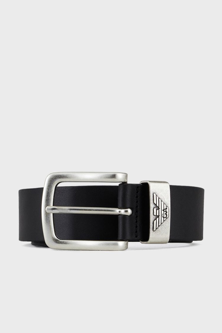 Emporio Armani Hakiki Deri Erkek Kemer Y4S201 YDD6G 80001 SİYAH - Emporio Armani
