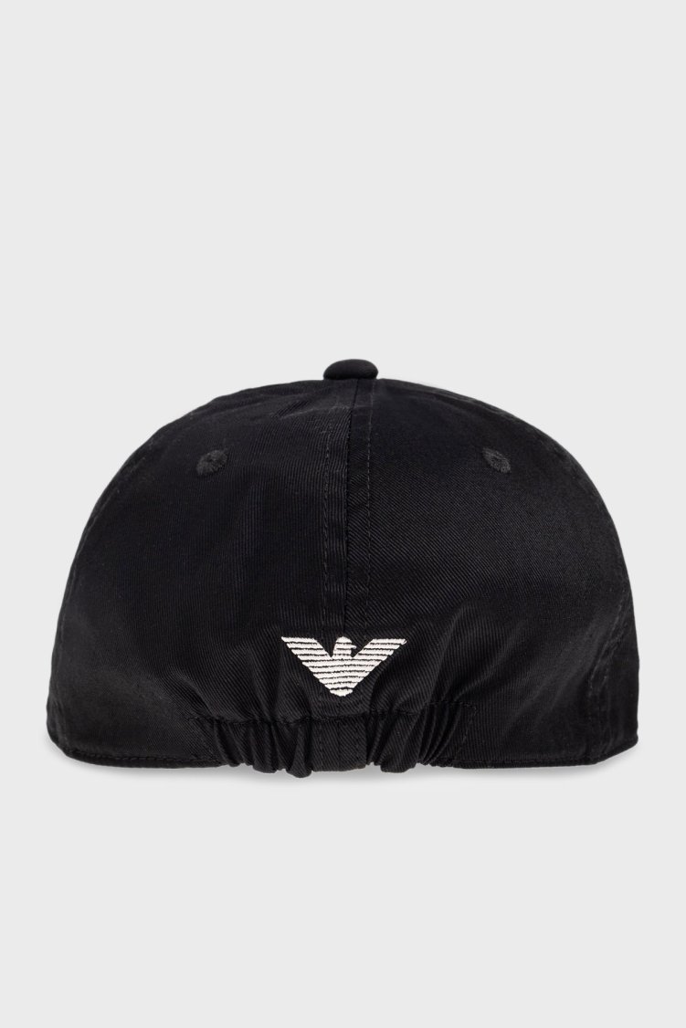 Emporio Armani İşleme Logolu Pamuklu Erkek Şapka EM004848 AF23345 UC001 SİYAH - Emporio Armani (1)