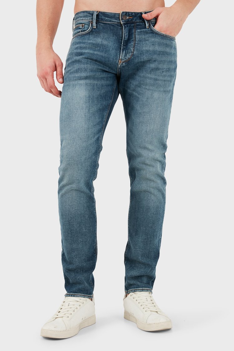Emporio Armani Jeans Erkek Kot Pantolon EM000121 AF29662 MB002 Lacivert - Emporio Armani