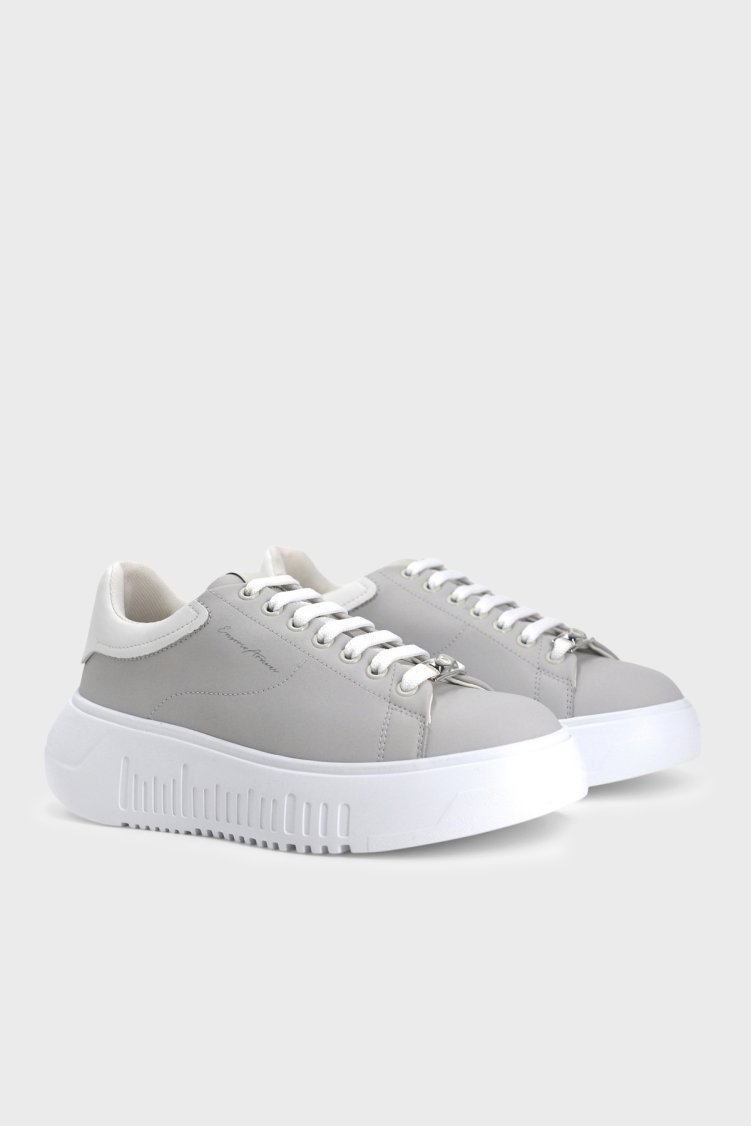 Emporio Armani Kadın Ayakkabı EW004804 AF24783 M8508 Açık gri-beyaz - Emporio Armani (1)