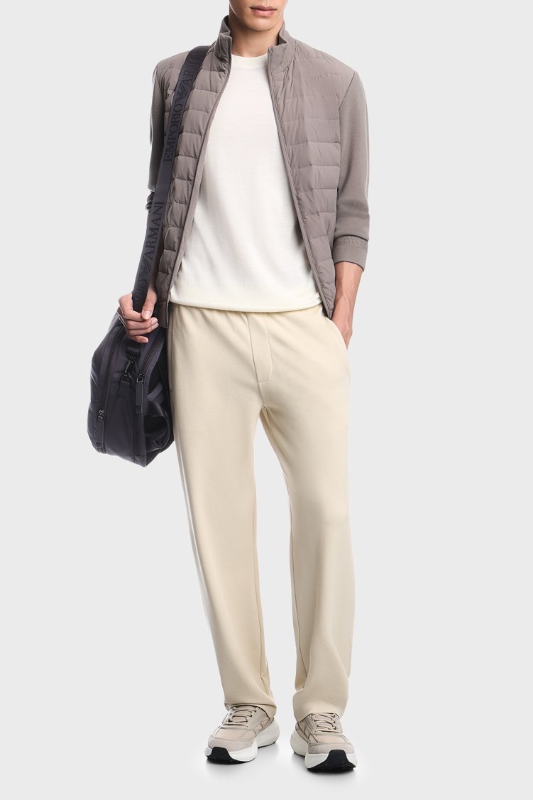 Emporio Armani Kapitoneli Regular Fit Dik Yaka Erkek Mont EM006382 AF13772 U6107 Vizon - Emporio Armani (1)