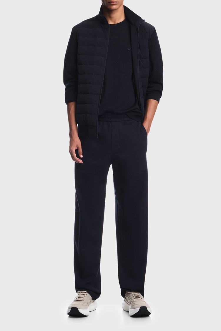 Emporio Armani Kapitoneli Regular Fit Dik Yaka Erkek Mont EM006382 AF13772 UB118 Lacivert - Emporio Armani (1)
